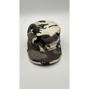Vintage Cap Military Issued Urban Grey Black White Camo Camouflage Size 7